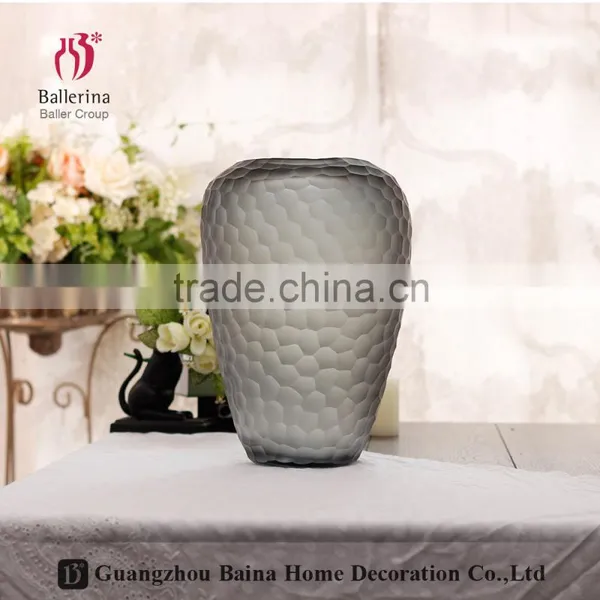Handmade Specialized Home Decoration Frosted Color Glass Vase photo-4