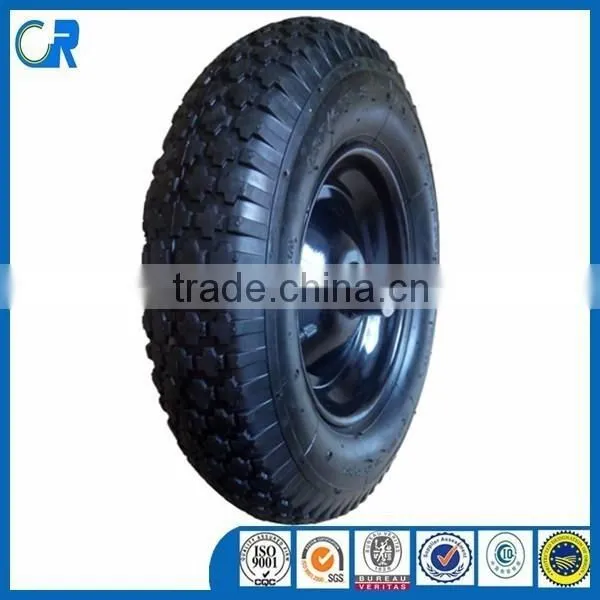Cheap Inflatable Pneumatic 400-8 Air Rubber Wheel for Wheelbarrow photo-5