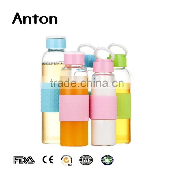 10oz 2016 Promotional Durable Borosilicate Glass Water Bottles With Portable Handle Starbucks Water Starbucks Water Bottle photo-4