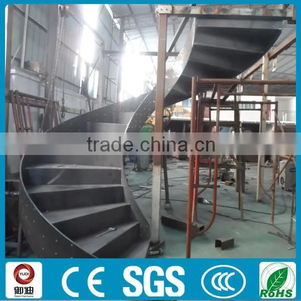 Curved Stainless Steel Beam Stairs photo-3