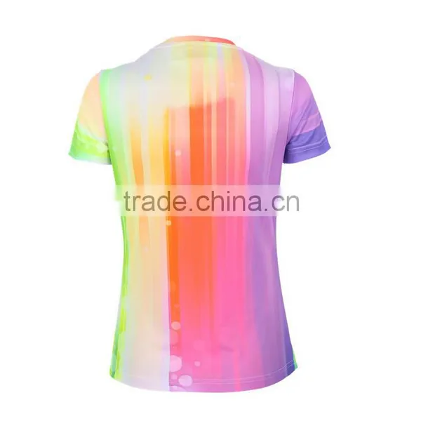 2016 Custom Wholesale Comfortable Woman Running Tshirt photo-2