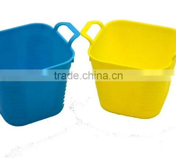 Square Flexible Plastic Desktop Tidy Office Kitchen Storage Basket Bin Box Mould. photo-3