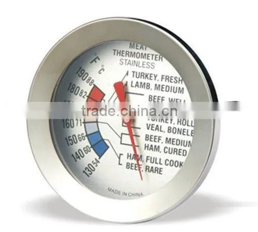 bimetal stainless steel meat thermometer