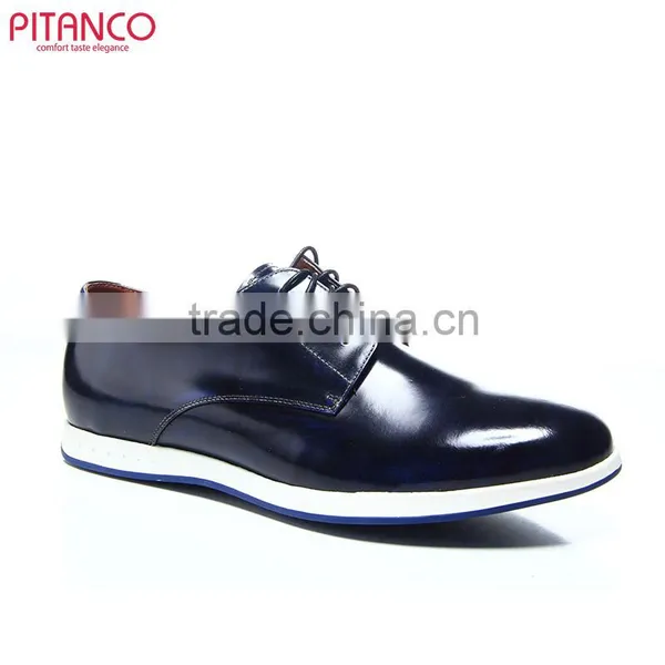 2016 New Style Lace-up Casual Leather Shoes for Men