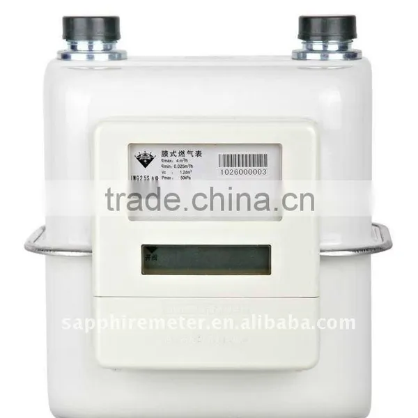DWG1.6S Sapphire Diaphragm Wireless Remote Direct Reading Smart Household Gas Meter