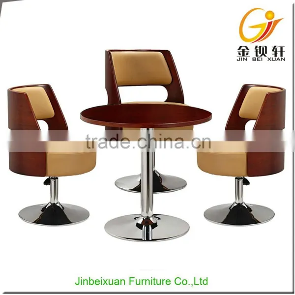 Bentwood Swivel Bar Chairs Set JA-51 photo-2