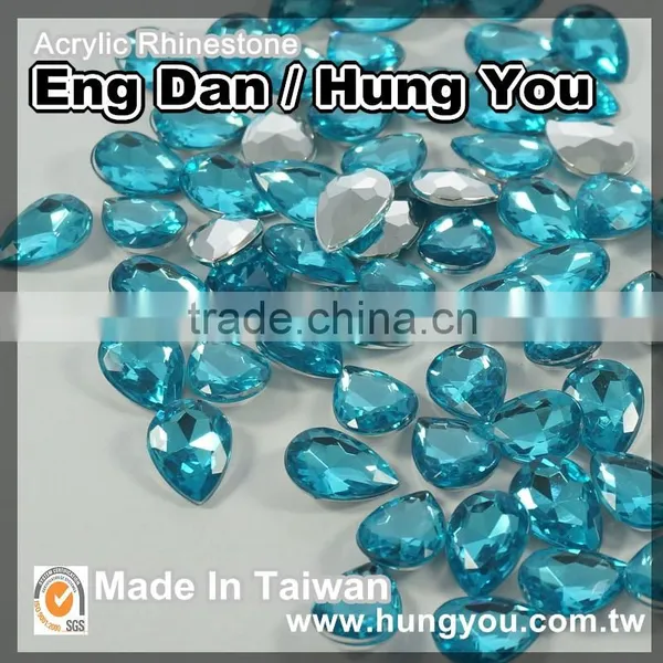 Hot Sales 18x25mm Drop Shaped Point Back Rhinestone For Shoe photo-4