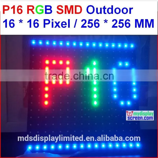 P16 Led Screen Module. Smd High Brightness 8000 Nits ,256mm * 256mm, 16 * 16 Pixel, Outdoor P16 Smd Rgb Led Display Panel