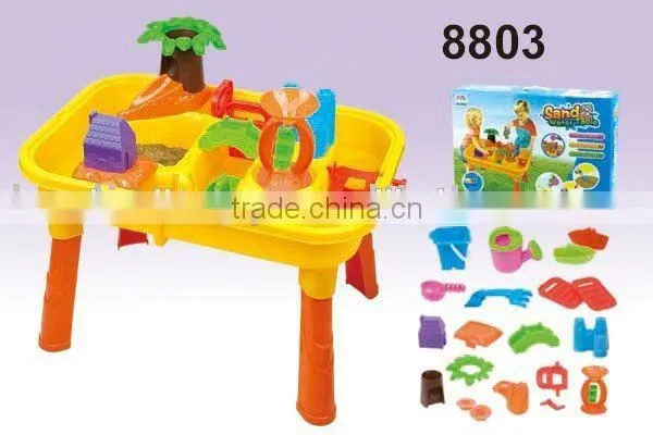 2015 Hot Selling Beach Table Natural Sandbox With Plastic Beach Tool Set photo-2