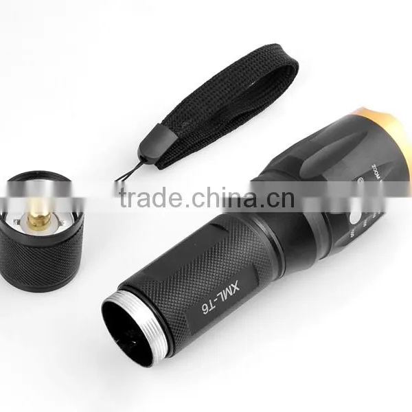 Wholesale Price T6 Adjustable Focus Zoomable LED Flashlight Torch photo-6