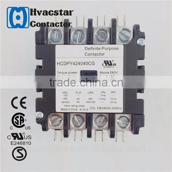 AC Contactor SA-4P-30A-240VAC With UL Certificate for Furnas Contactor photo-2