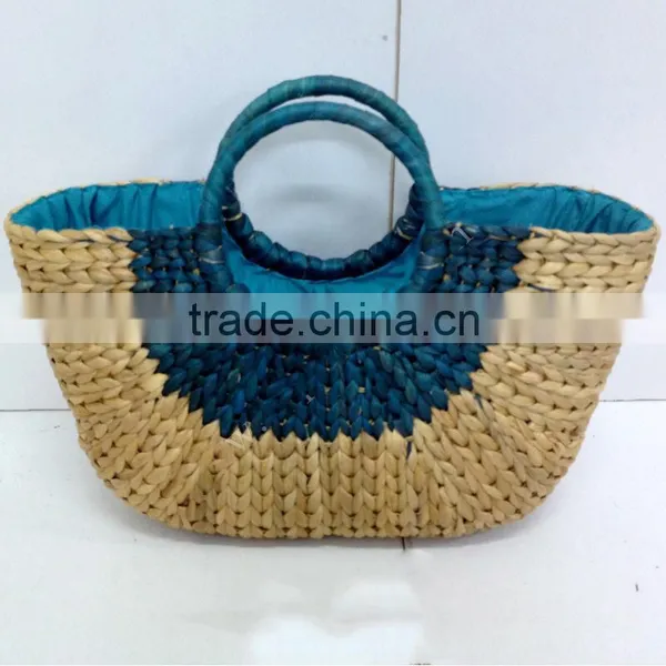 High Quality Best Selling Natural Water Hyancinth Shopping Lady Handbag From Vietnam