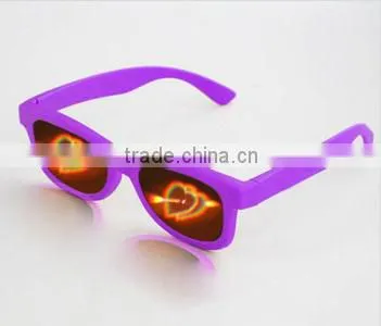 2016 Newest Most Hot Selling Custom Logo Plastic Diffraction Glasses With Multiple Colors photo-6
