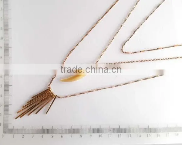 Fashion Multilayer Chain Pendant Necklace photo-5