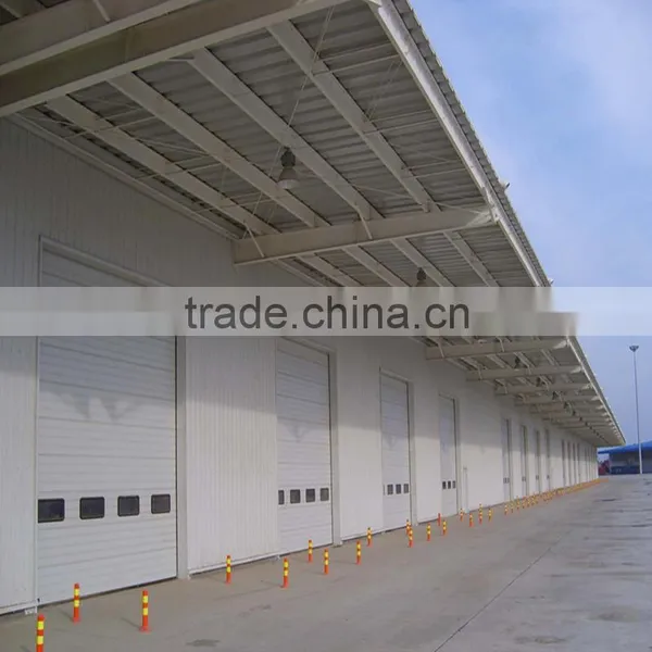 Aluminum Frame Transparent Overhead Sectional Galss Lift Door