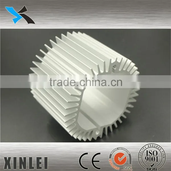 Silver Aluminum Extrusion Enclosures Sunflower Heat Sink Diameter 71MM