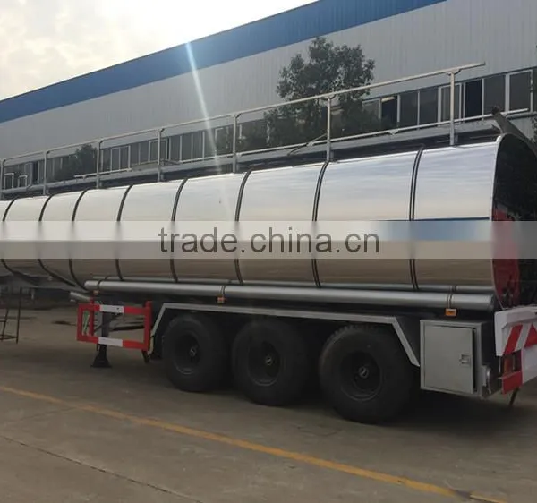 40cbm-46cbm Stainless Steel Edible Oil Tank Semi Trailer photo-5