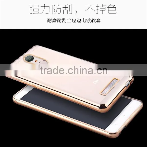 Electroplate TPU Cover Case for Xiaomi RedMi Note 3 / HongMi Note 3/RedMI Note 4 photo-3