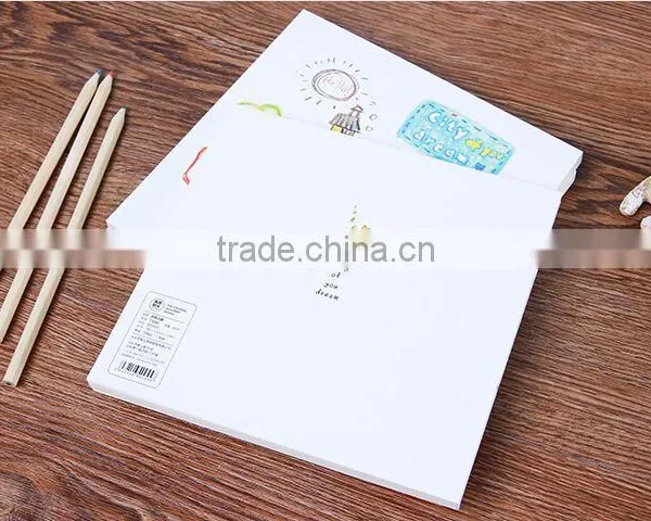 Blank Sketch Book Kids Children Drawing Pad Kraft Paper Notebook School Supplies 2016 photo-3