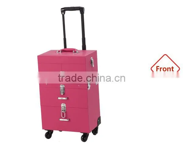 2015 Hot Recommend Pink Pvc Rolling Nail Polish Package Case photo-2