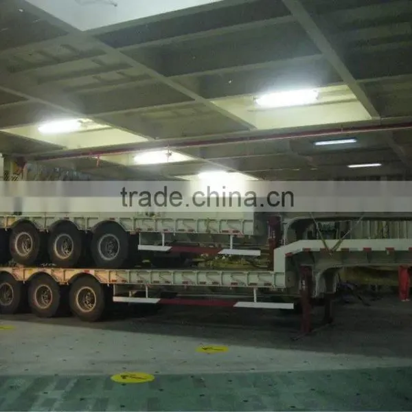 Shengrun Brand 60 Tons Low Bed Semi Trailer/heavy Duty 3 Axle Low Bed Trailer/carbon Steel Low Flatbed Semi Trailer photo-4