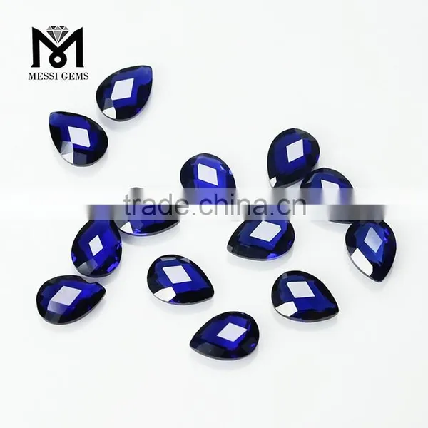 Double Briolette Faceted Pear Shape 5 x 7 mm 34# Corundum Sapphires photo-4