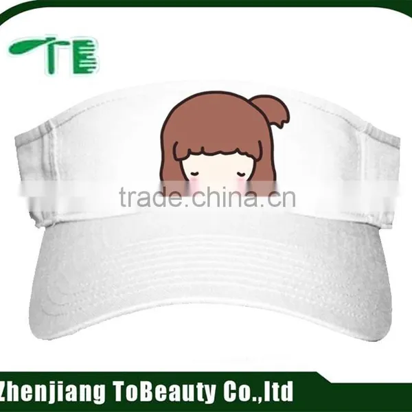 White Universal Embroidery Sun Visors photo-5