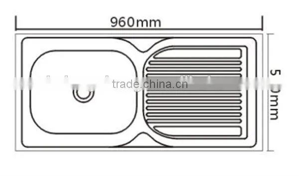 Topmount 304 Single Bowl Sink With Small Size / Stainless Steel Sink Bowl Kitchen photo-2