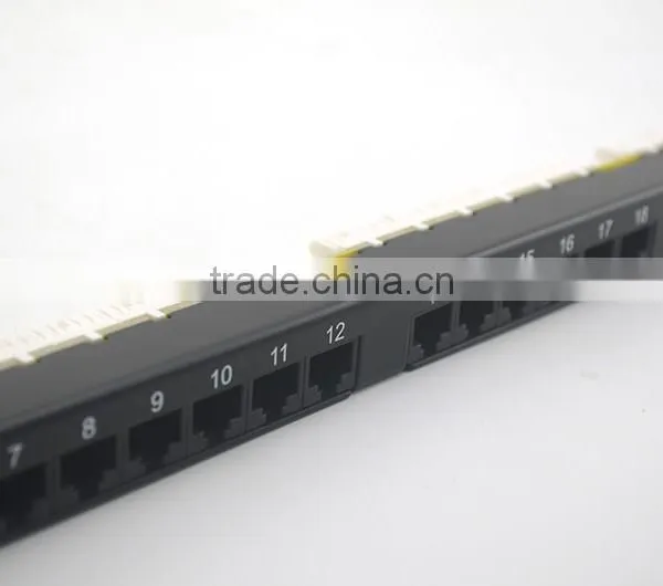 LY-PP6A-08 24 Port Cat6a Cat6 Cat5e Patch Panel Gigabit RJ45 LAN Ethernet/ Network Rack Mounted 0.5U Krone&110 Daul IDC photo-5