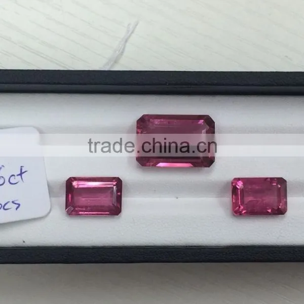 Natural Pear Cut Faceted Loose Gemstone Rubellite photo-2