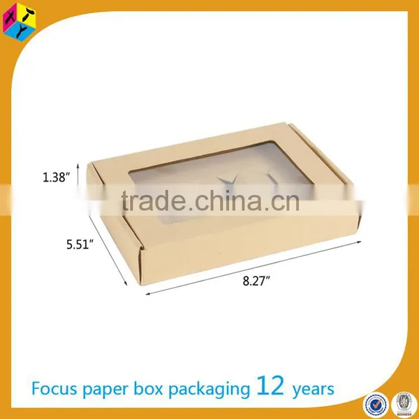 Tuck Top Packaging With Pvc Window Corrugated Paper Box photo-2