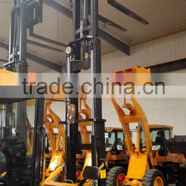 3Ton 4.5m Superhigh Forklift Wheel Loader Manufacturer China With CE Cetification photo-3