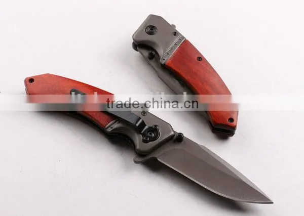 OEM 440 Stainless Steel Camping Knife With Titanium Coated Surface photo-2