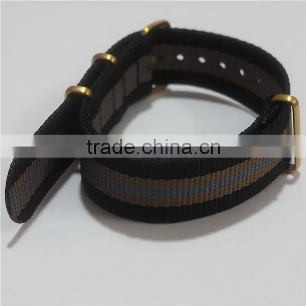 PVD Gold Hardware G10 Nato Watch Straps 22mm photo-2