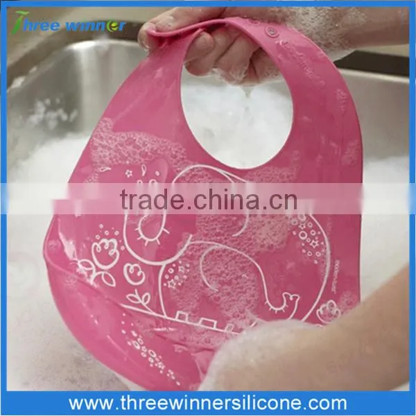 FDA Custom Baby Bib Eco Friendly Silicone Baby Bib photo-6
