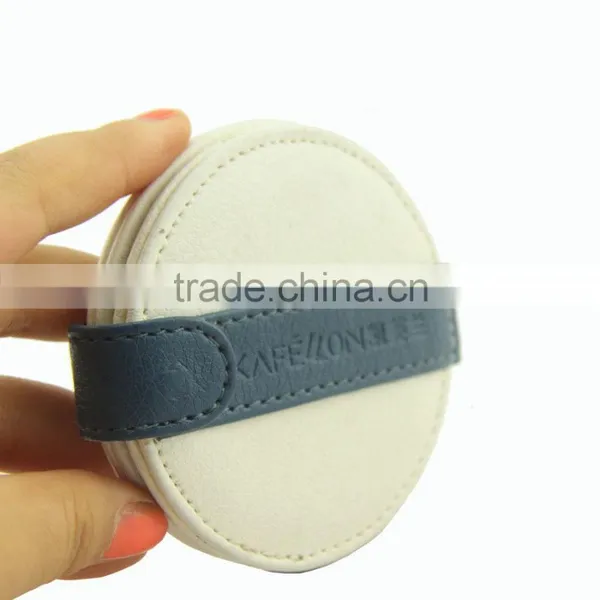 Fine Workmanship Round Folding Factory Price PU Pocket Mirror photo-2