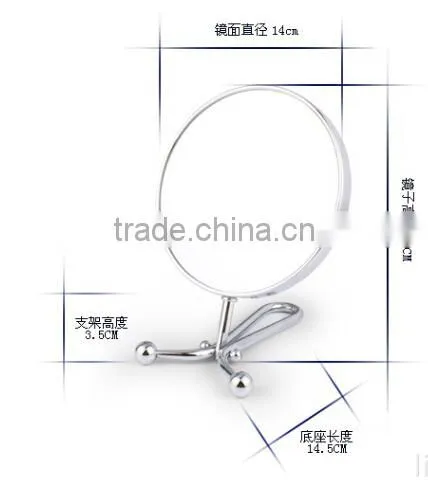High Quality Makeup Mirror With Handle / Folding Comestic Mirror / Princess Mirror photo-4