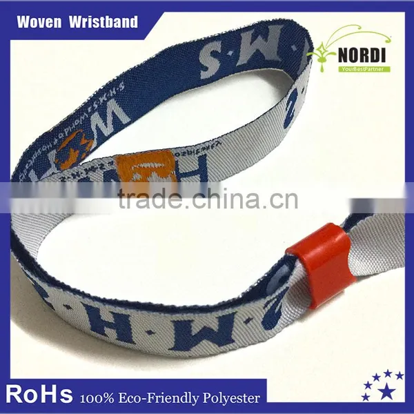 Plastic Button Woven Wristband/custom Woven Bracelet/woven Bracelet photo-5