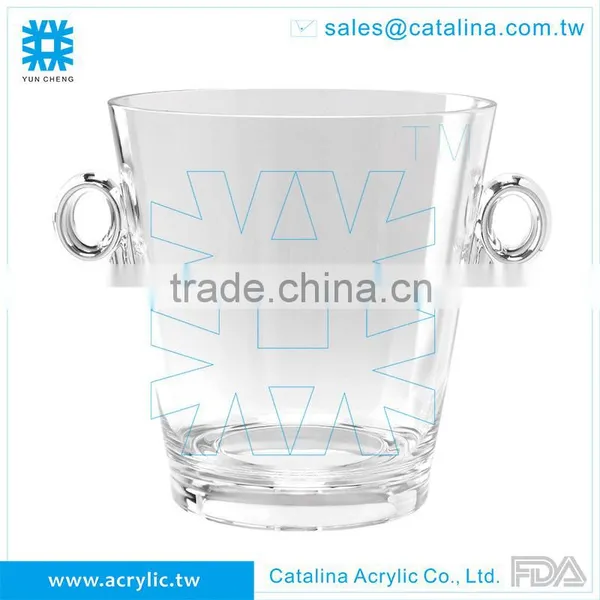 Functional Acrylic Product Clear Wine Barrel Ice Bucket Cooler photo-2