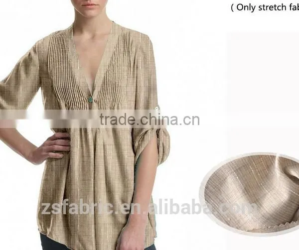 ZHENGSHENG TR Fabric for Woman Skirt and Blouse Solid Dyed Fabric Summer Garment Fabric