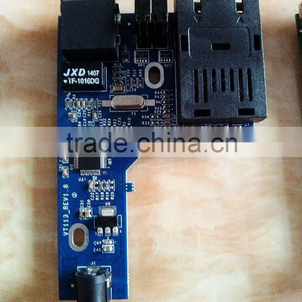 Oem Factory Fiber Optic Transceiver Media Converter PCBA