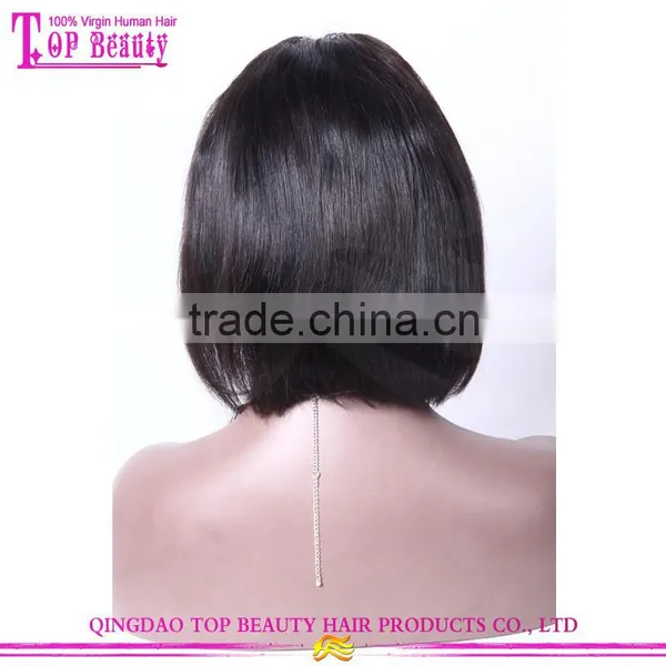 7A Grade Brazilian Human Hair Glueless Lace Front Human Hair Short Bob Wigs For Black Women photo-4