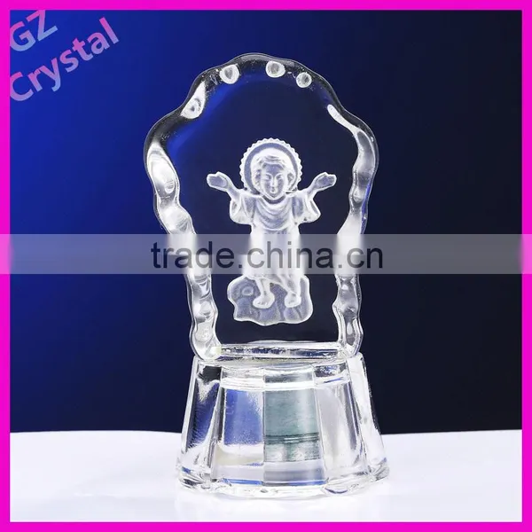 Crystal Craft Religious Glass Statue Artworks photo-2