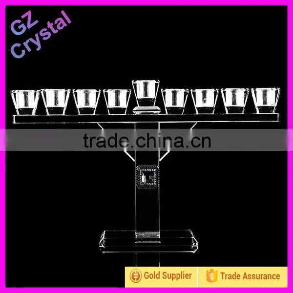 Wholesale 7 Arms Crystal Glass Wedding Decoration Candelabrum