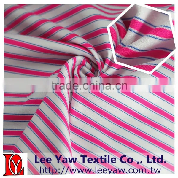 92% Polyester 8% Spandex Yarn Dyed Auto Stripe Jersey Fabric for Garment photo-5