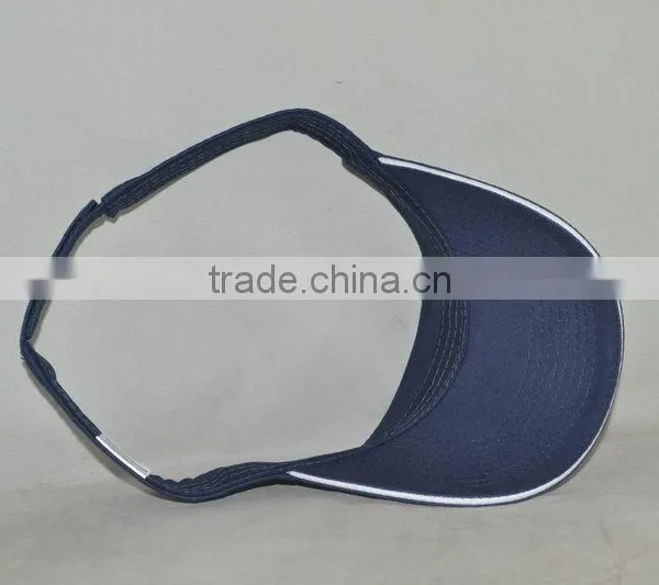 Guangzhou Hat Factory Professional Custom 100% Cotton/dark Blue/sun Visor photo-5