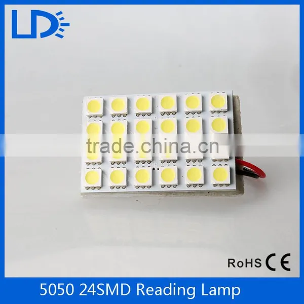 BA9S T10 Auto Led Dome Light 5050 24smd Car Light Bulbs photo-6