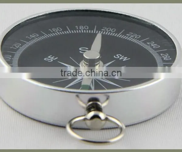 IMAGINE Silver Metal Pocket Outdoor Compass With Keychain photo-4