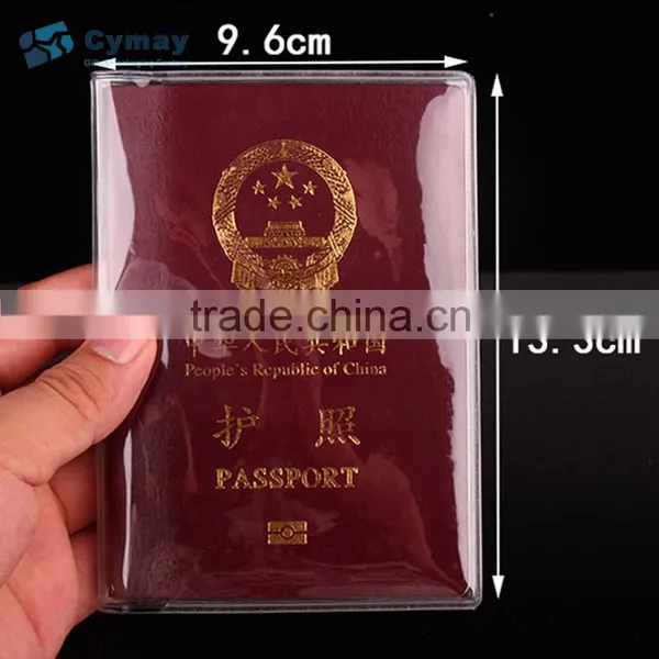 Cheap PVC Passport Holder Clear Plastic Cover