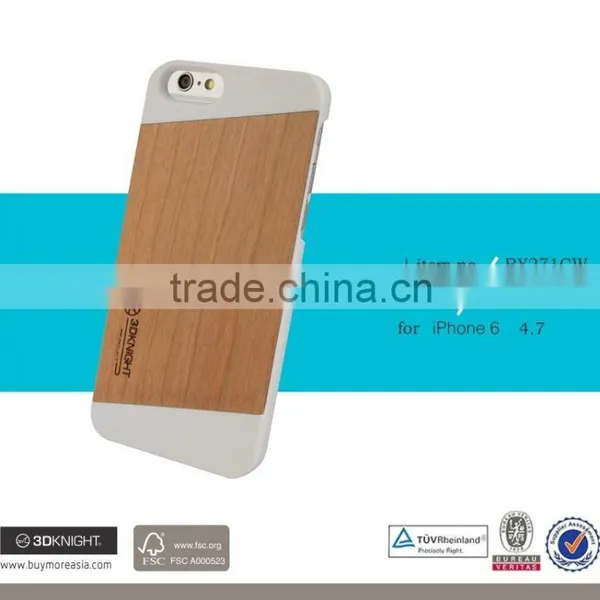 Bulk Buy OEM Wholesale PC Mobile Phone Cases Wood Blank Back Cover,Laser Engraved LOGO Bamboo Wood Phone Case for IPhone 6 photo-3